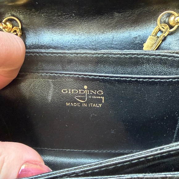 Black Crocodile Mini Jenny Gidding Made in Italy purse - Picture 4 of 12